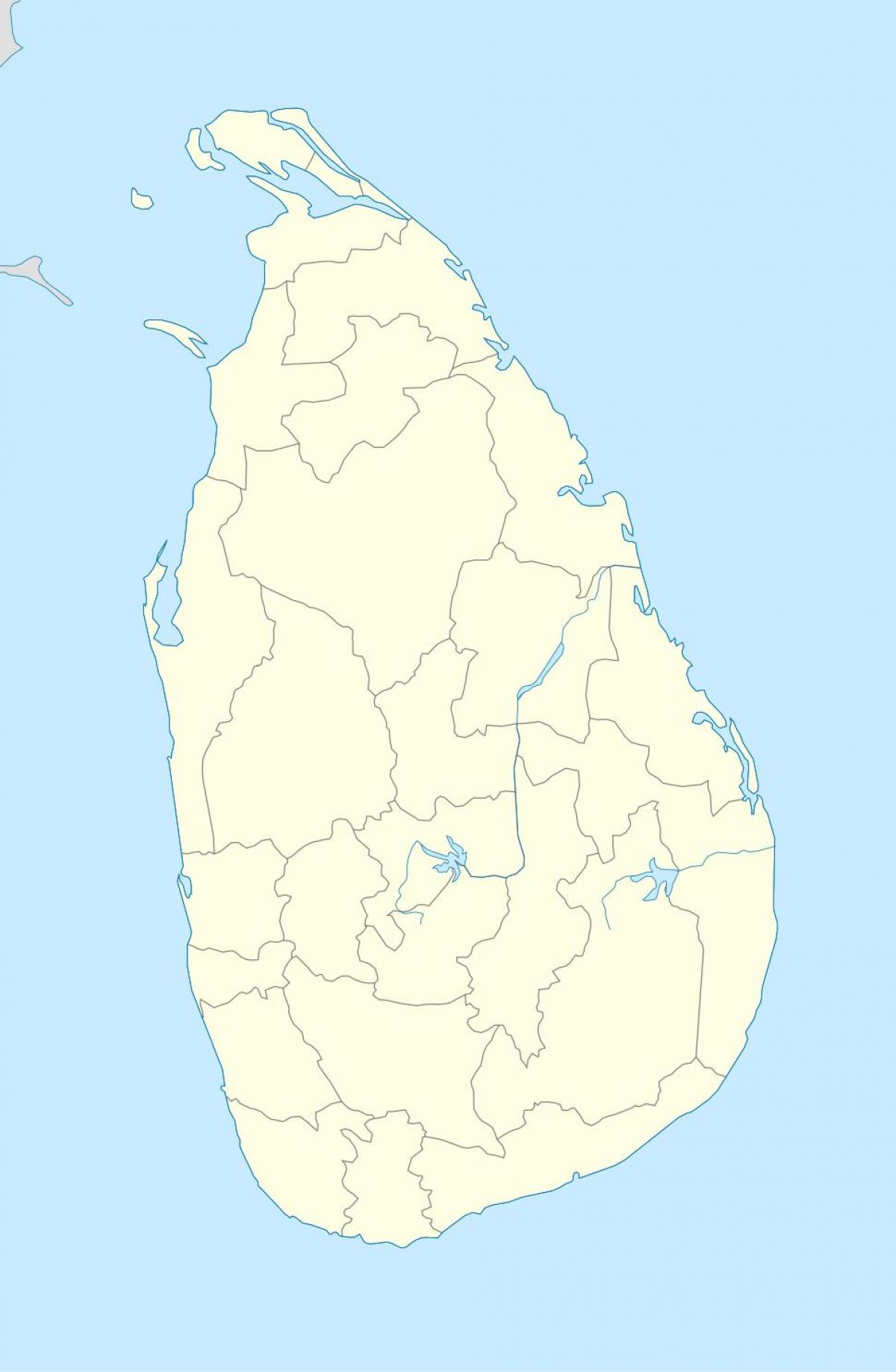 mapa działów sekretariatu Sri Lanka 
