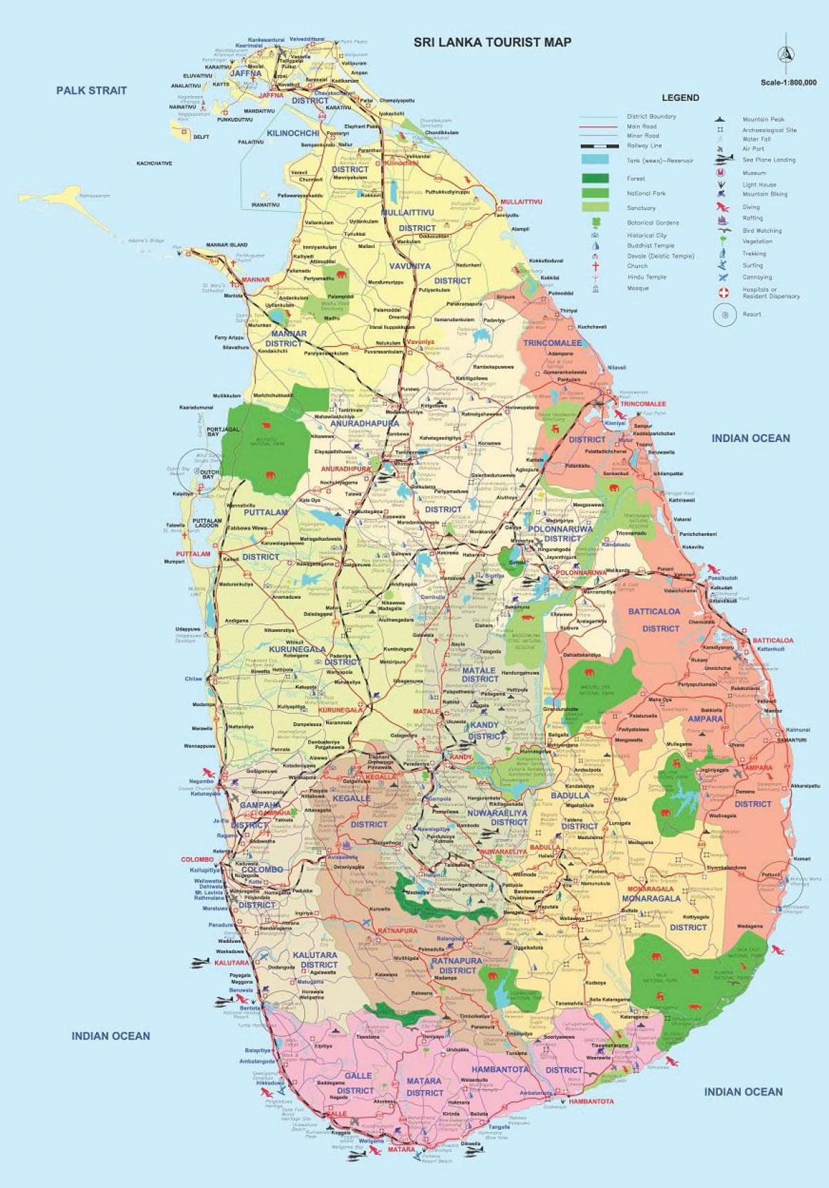 Sri Lanka w ampara region na mapie