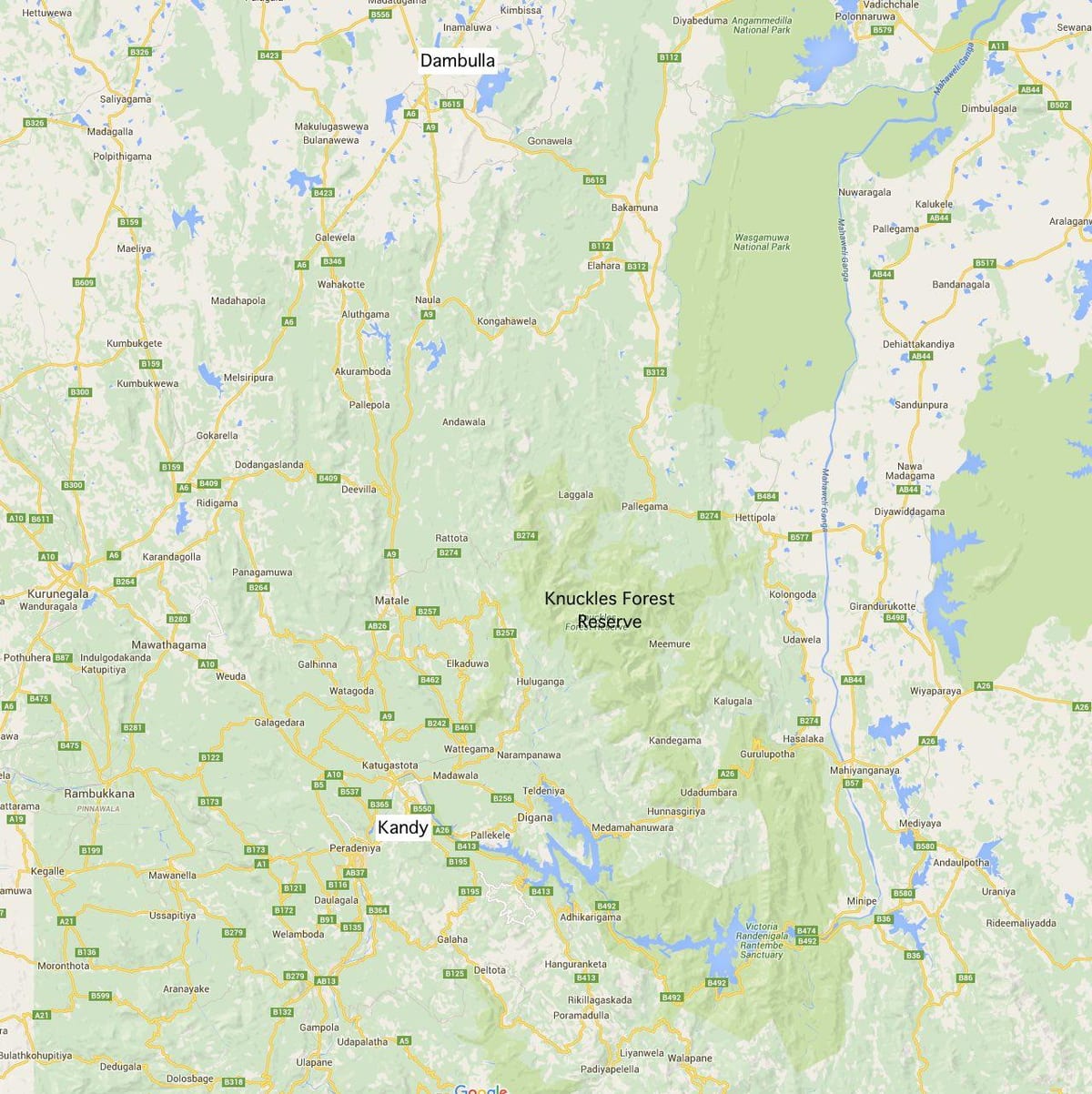 mapa kostki Sri Lanka