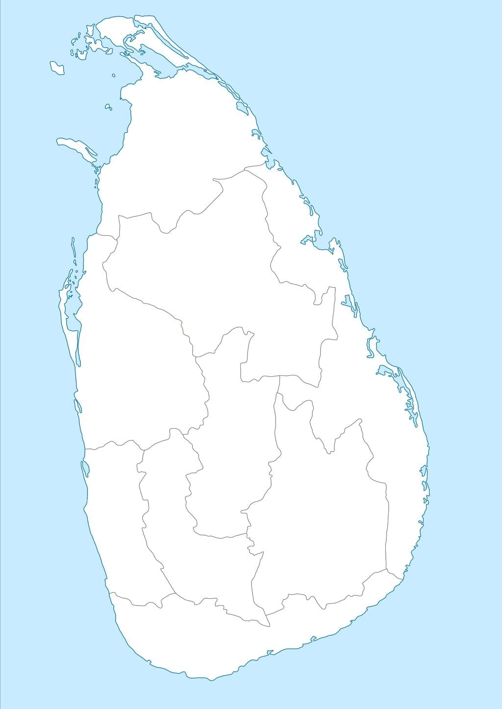 mapa Sri Lanki Нидан