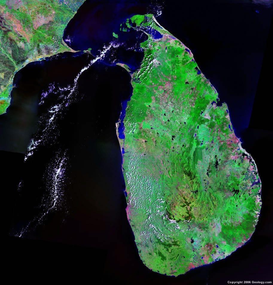 mapa Sri Lanki kartę online