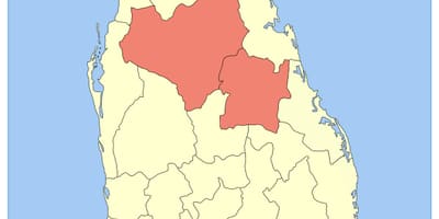 Centralnej prowincji Sri Lanki na mapie