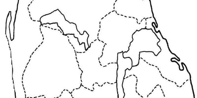 Mapa linii Sri Lanki mapie rysunku