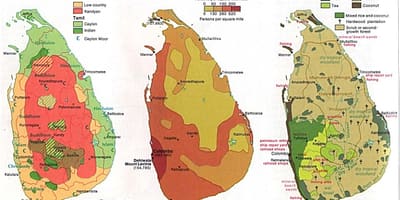 Mapa rolnictwa Sri Lanki 