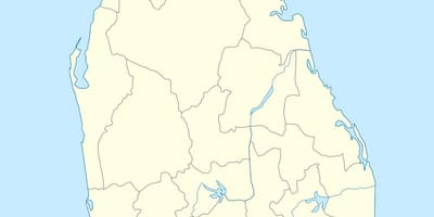 Mapa działów sekretariatu Sri Lanka 
