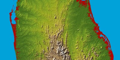 Mapa Sri Lanki 3d