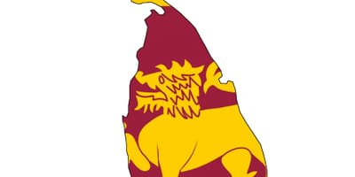 Mapa flaga Sri Lanki 