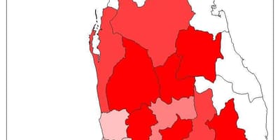 Sri lanka mapie ludności 
