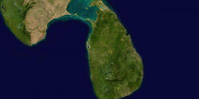 Online mapa satelitarna Sri Lanki
